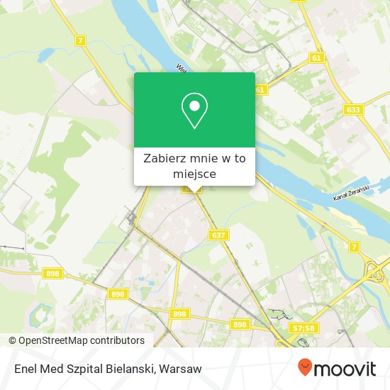 Mapa Enel Med Szpital Bielanski