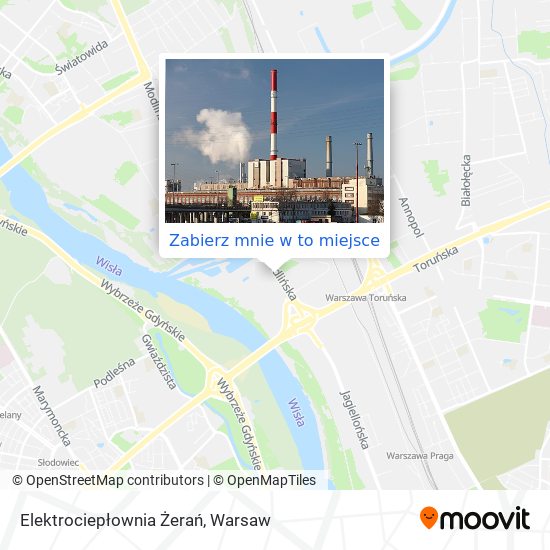 Mapa Elektrociepłownia Żerań