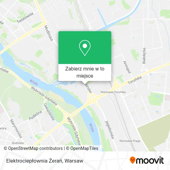 Mapa Elektrociepłownia Żerań