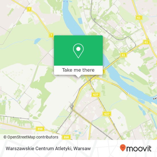 Mapa Warszawskie Centrum Atletyki