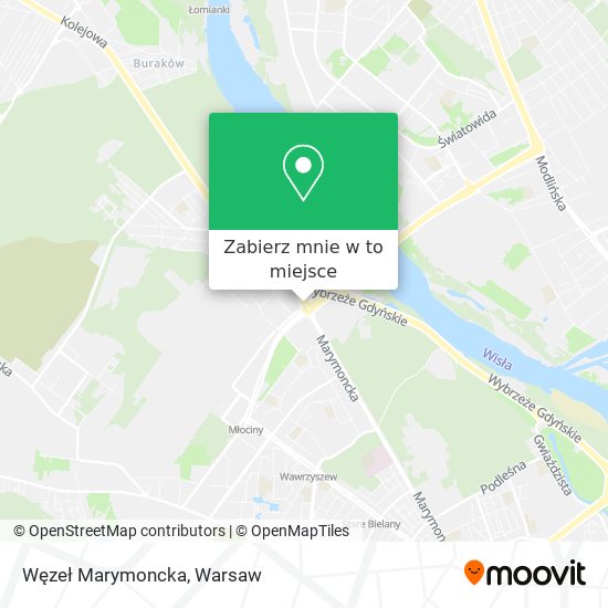 Mapa Węzeł Marymoncka