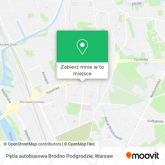 Mapa Pętla autobusowa Bródno Podgrodzie