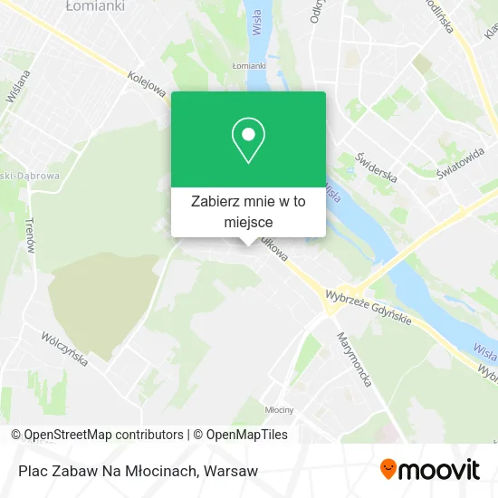 Mapa Plac Zabaw Na Młocinach