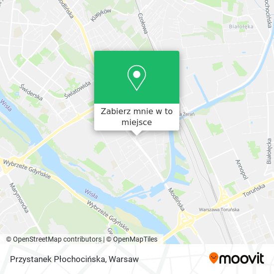 Mapa Przystanek Płochocińska