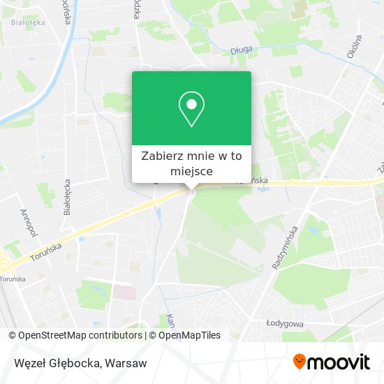 Mapa Węzeł Głębocka