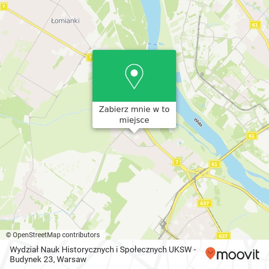 Mapa Wydział Nauk Historycznych i Społecznych UKSW - Budynek 23