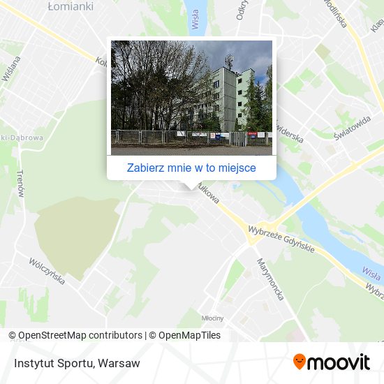 Mapa Instytut Sportu