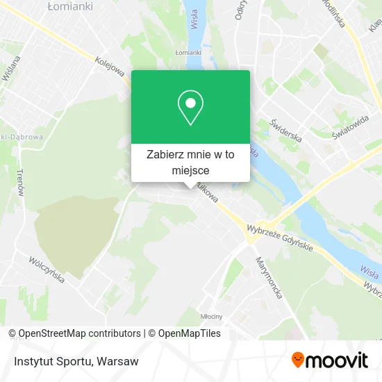 Mapa Instytut Sportu
