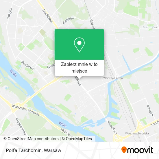 Mapa Polfa Tarchomin