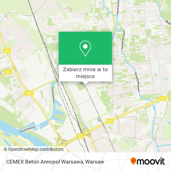 Mapa CEMEX Beton Annopol Warsawa