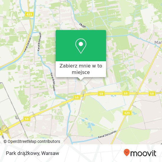 Mapa Park drążkowy