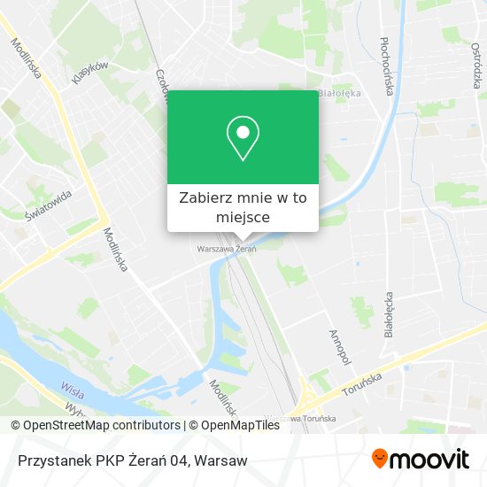 Mapa Przystanek PKP Żerań 04