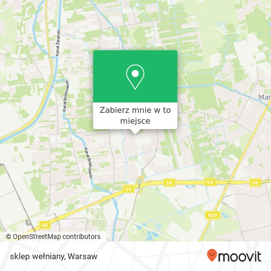 Mapa sklep wełniany