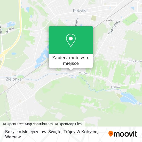 Mapa Bazylika Mniejsza pw. Świętej Trójcy W Kobyłce