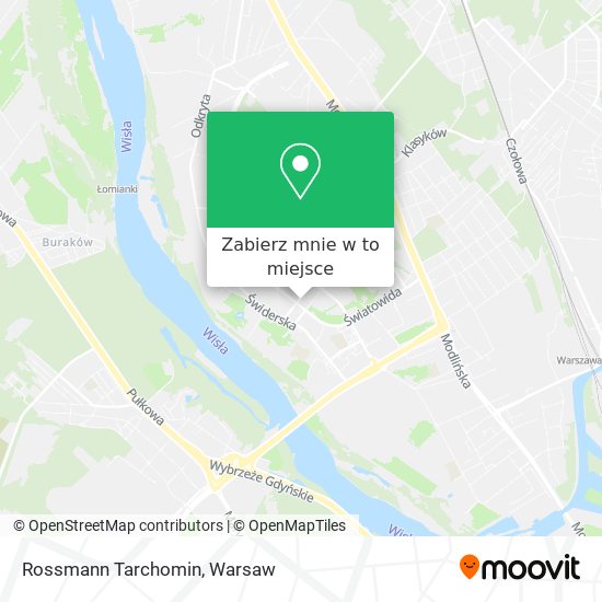 Mapa Rossmann Tarchomin