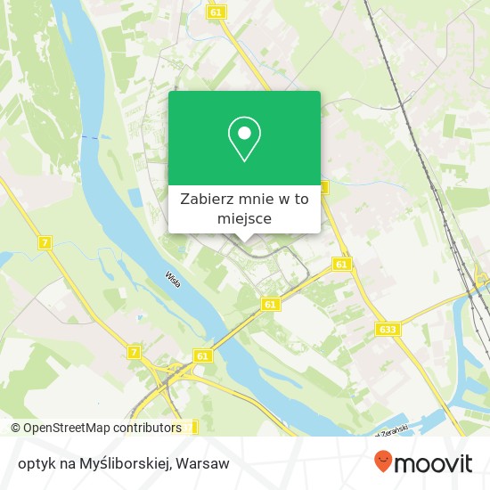 Mapa optyk na Myśliborskiej