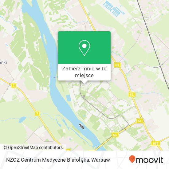 Mapa NZOZ Centrum Medyczne Białołęka