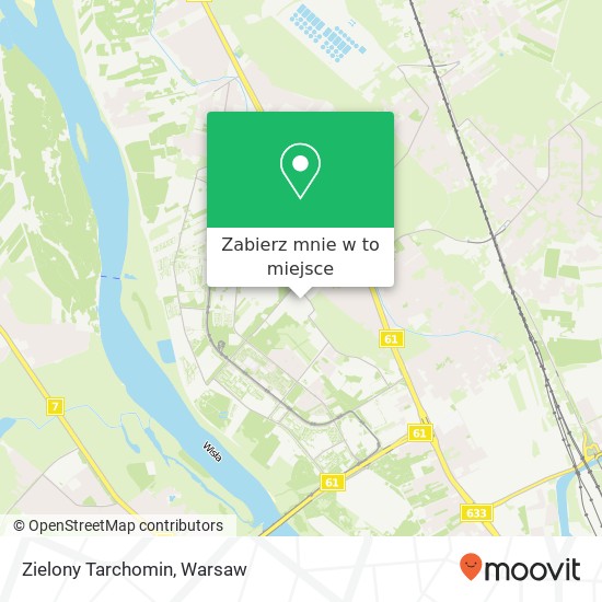 Mapa Zielony Tarchomin