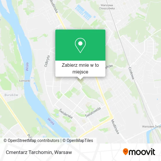 Mapa Cmentarz Tarchomin