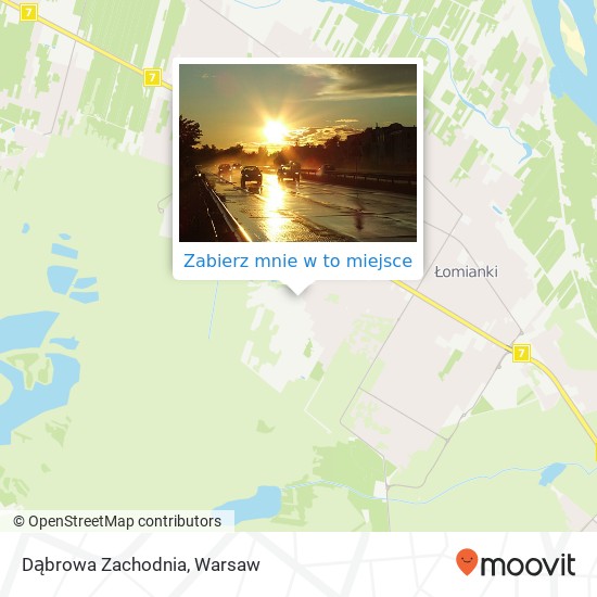 Mapa Dąbrowa Zachodnia