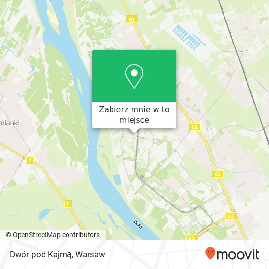 Mapa Dwór pod Kajmą