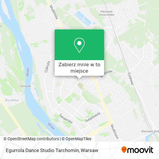 Mapa Egurrola Dance Studio Tarchomin