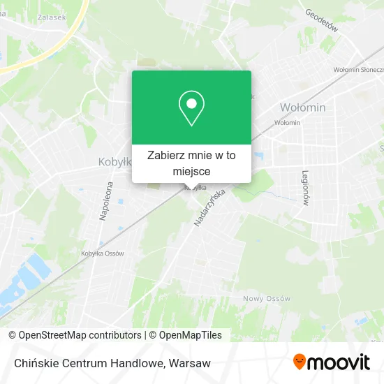 Mapa Chińskie Centrum Handlowe