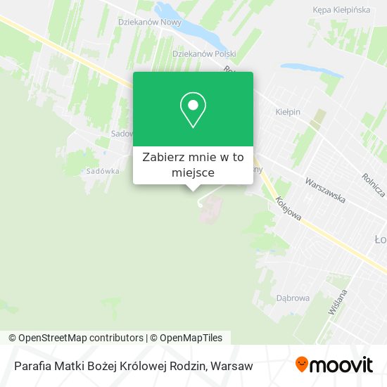 Mapa Parafia Matki Bożej Królowej Rodzin