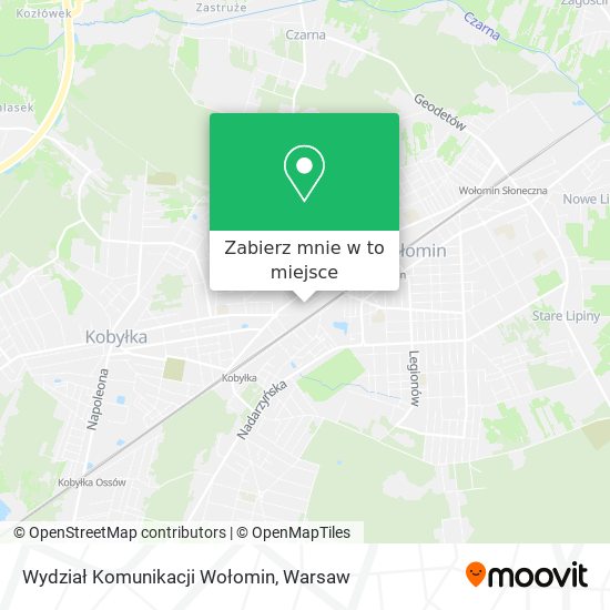 Mapa Wydział Komunikacji Wołomin