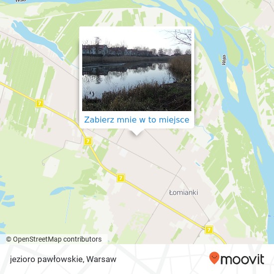 Mapa jezioro pawłowskie