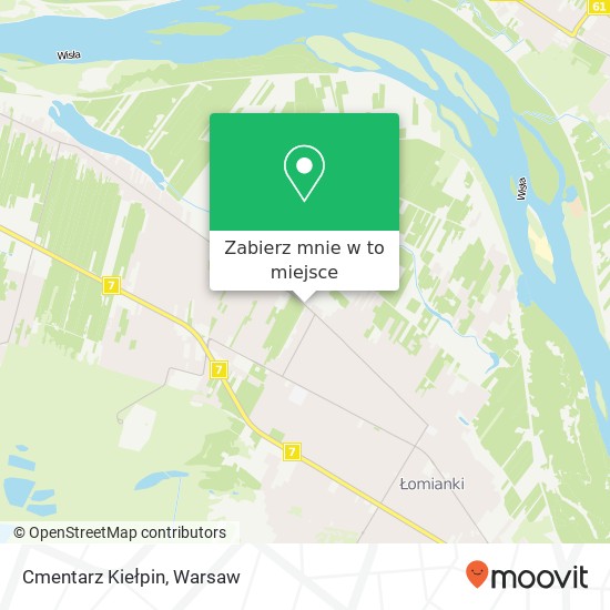 Mapa Cmentarz Kiełpin