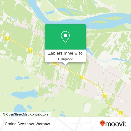 Mapa Gmina Czosnów