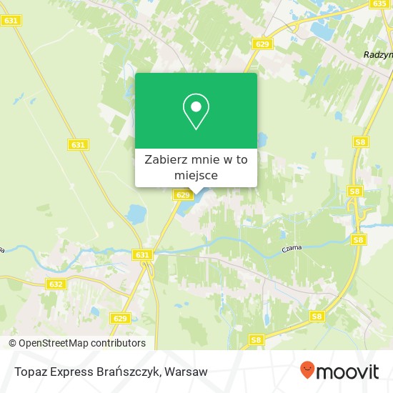 Mapa Topaz Express Brańszczyk