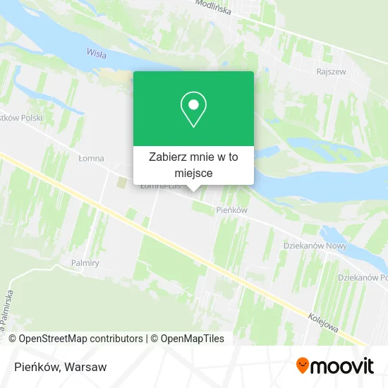 Mapa Pieńków