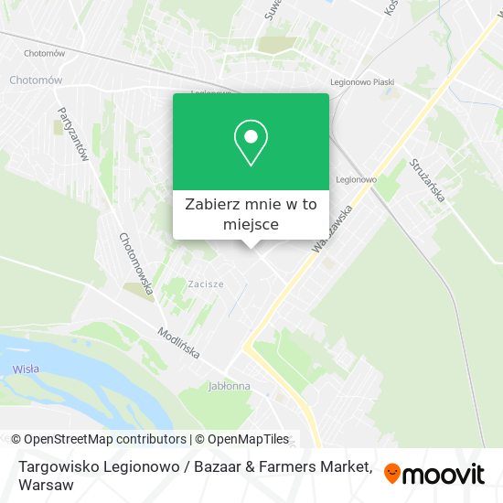 Mapa Targowisko Legionowo / Bazaar & Farmers Market