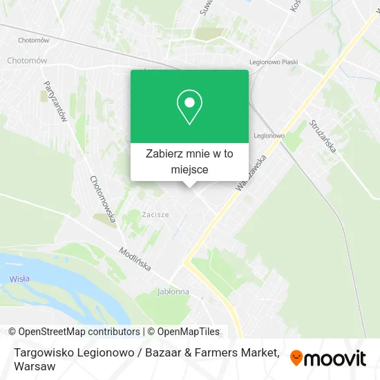 Mapa Targowisko Legionowo / Bazaar & Farmers Market