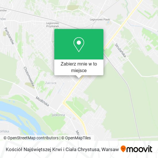 Mapa Kościół Najświętszej Krwi i Ciała Chrystusa