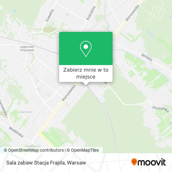 Mapa Sala zabaw Stacja Frajda