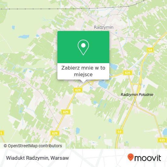 Mapa Wiadukt Radzymin