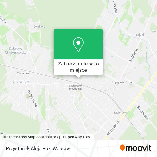 Mapa Przystanek Aleja Róż