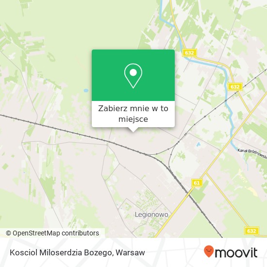 Mapa Kosciol Miloserdzia Bozego