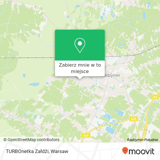 Mapa TURBOnetka Załdżi