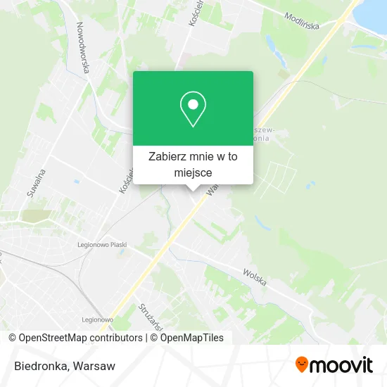 Mapa Biedronka