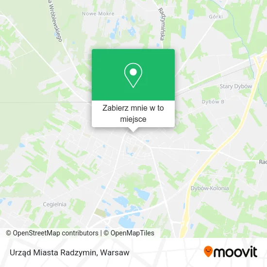 Mapa Urząd Miasta Radzymin