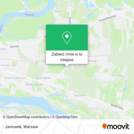 Mapa Janowek