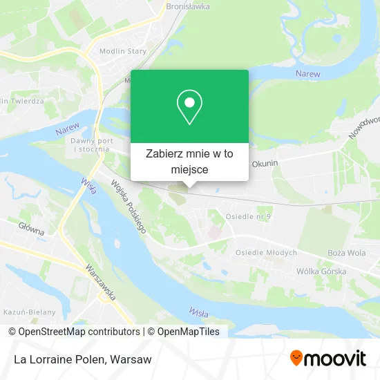 Mapa La Lorraine Polen