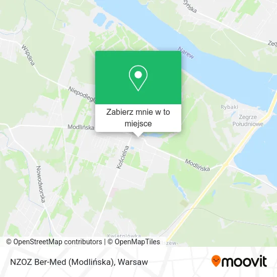Mapa NZOZ Ber-Med (Modlińska)