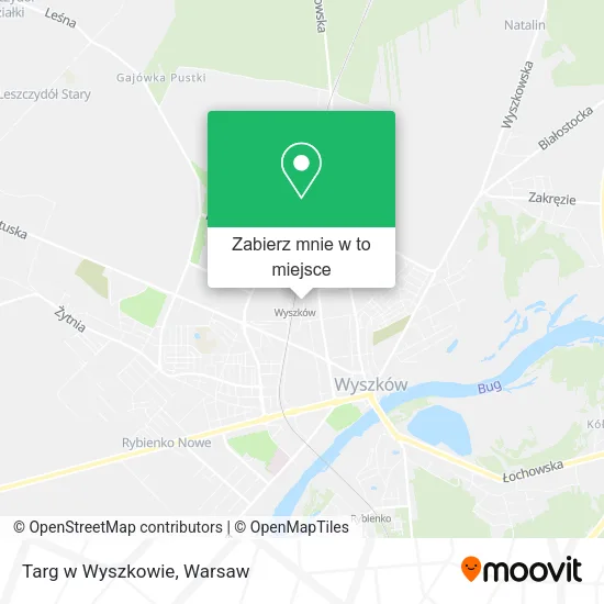 Mapa Targ w Wyszkowie