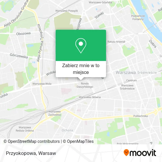 Mapa Przyokopowa