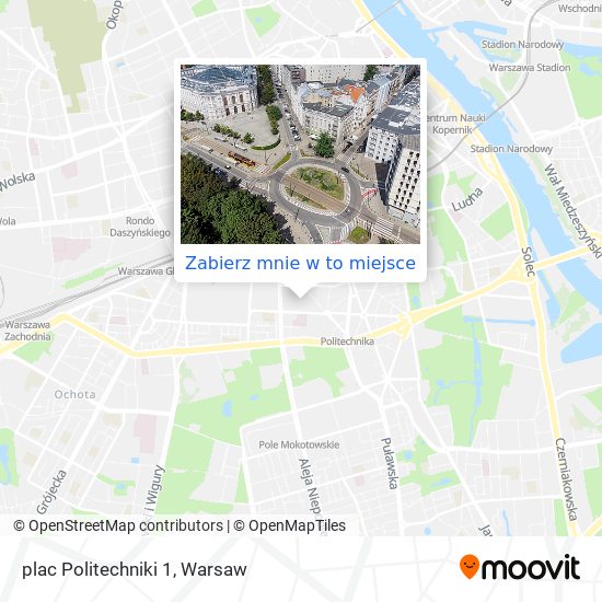 Mapa plac Politechniki 1